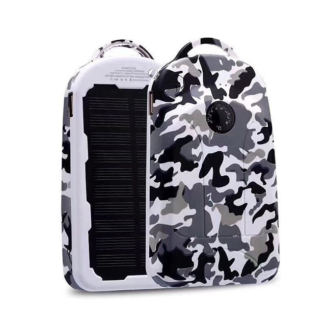 Camouflage backpack solar power bank 10000mAh